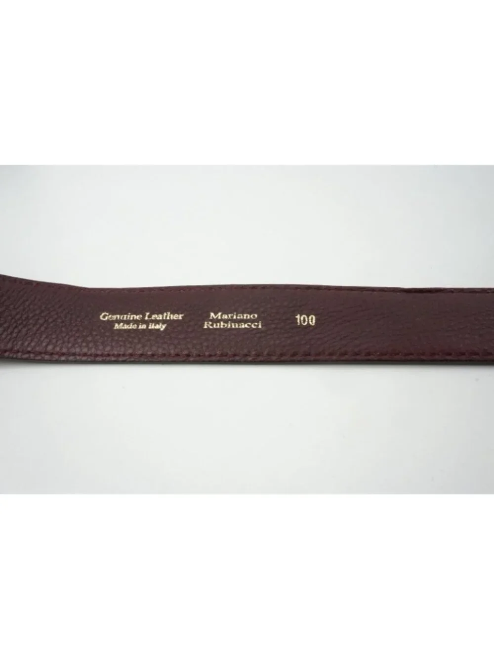 Rubinacci Maroon Leather Made in Italy Sz 100 BRAND NEW